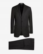 Black lined wool suit