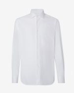 Optical white cotton  oxford shirt