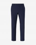 Blue classic wool and linen trousers