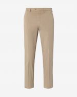 Beige 5-pocket pants in stretch cotton