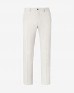 Grey circle cotton and silk chino trousers