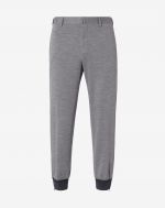 Grey trousers in wool jersey and cotton