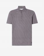 Patterned polo shirt in soft light cotton