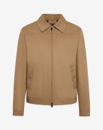 Cinnamon unlined cotton blend jacket
