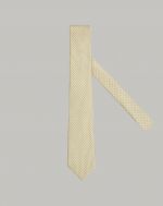 Желтый галстук с принтом