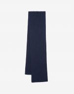 Blue plain knit scarf