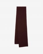 Brown plain knit scarf