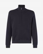 Blue light fleece full-zip sweatshirt