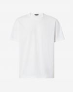 White t-shirt in breathable stretch jersey