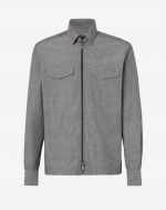 Grey circle oversized shirt in organic cotton