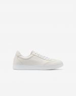 White buffalo leather sneakers