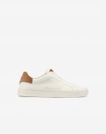 White and tobacco circle sneakers