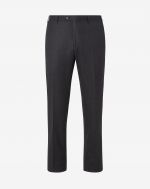 Wool flannel anthracite trousers