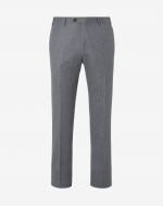 Pantalone grigio in flanella di lana