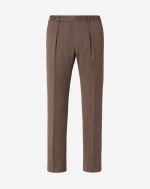 Wool cloth brown trousers