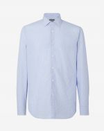 Gingham cotton shirt in light blue