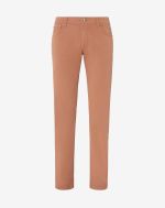 Burnt Sienna cotton 5-pocket trousers