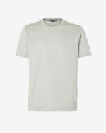 T-shirt girocollo grigio in Filo di Scozia