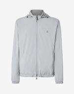 Grey water-repellent reversible jacket