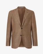 Burnt Sienna two-button modal jacket