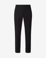 Black cotton and lyocell trousers