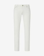 Jeans 5 tasche bianchi in denim stretch 