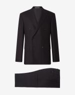 Black Tropical stretch wool suit