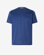 T-shirt col rond bleu clair fil d’Écosse
