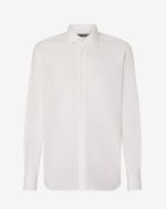 White cotton and silk shirt