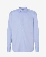 Light blue wrinkle-free Oxford cotton shirt