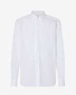 Optisch wit overhemd in popeline van katoen