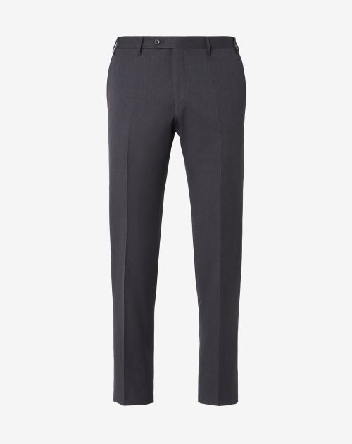 Anthracite S130s wool trousers