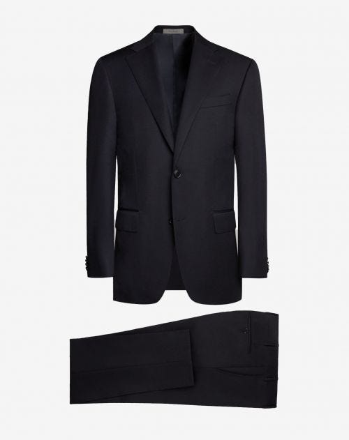 Navy blue 130's pure wool suit