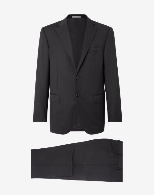 Black S130s pure wool suit