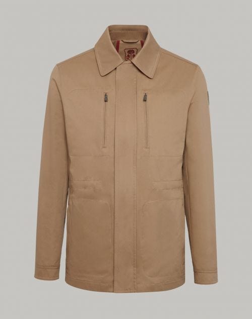 Cinnamon unlined cotton blend heavy jacket