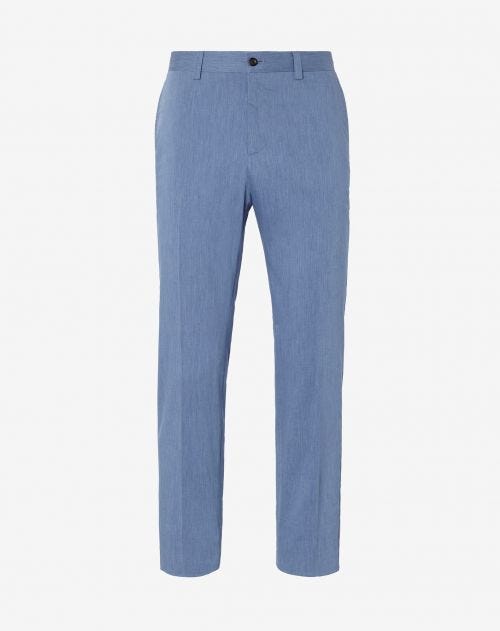 Pantalon bleu clair en coton