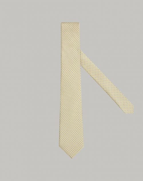 Cravatta stampata colore giallo