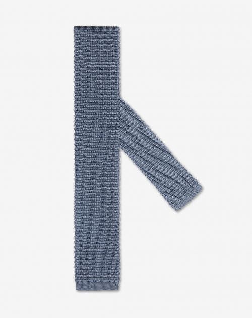 Light blue satin weave tie