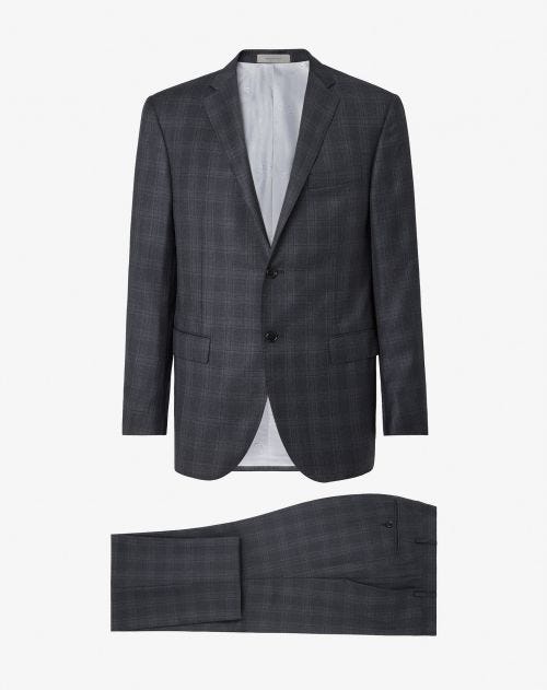 2-piece grey wool suit