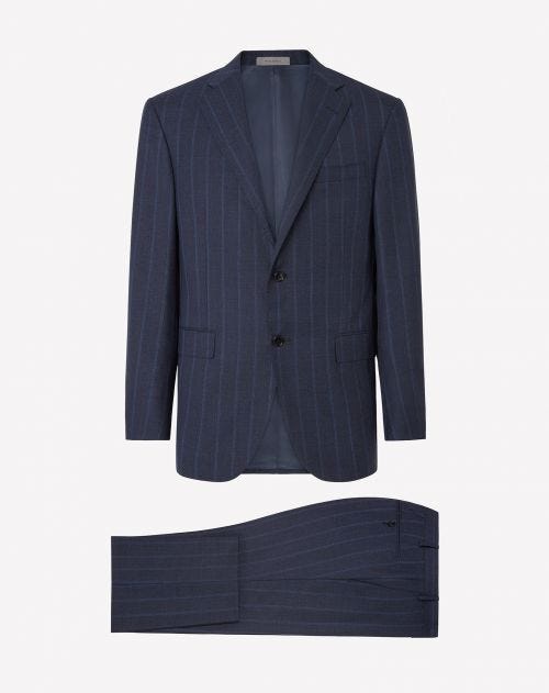 2-piece 140's wool suit in blue
