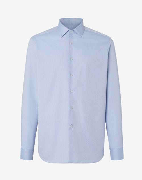 Light blue cotton poplin shirt