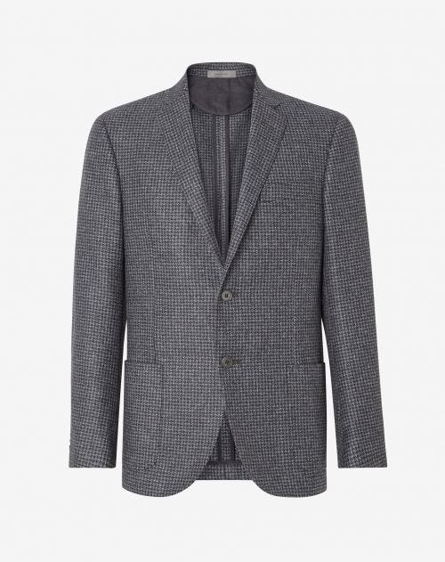 2-button wool and cashmere jacket in grey