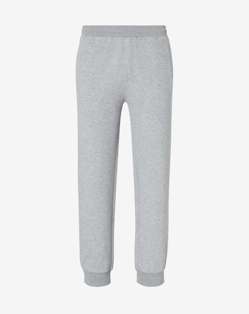 Anthracite cotton jogger with drawstring