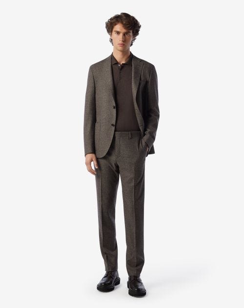 Brown S130's wool suit