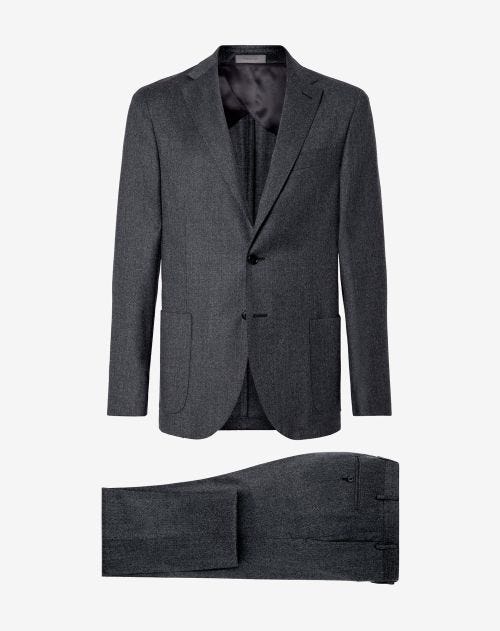 Grey S130's wool suit  