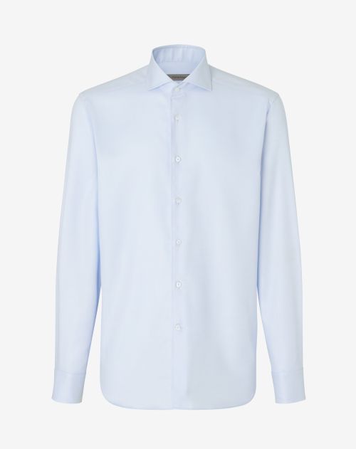 Light blue cotton twill shirt