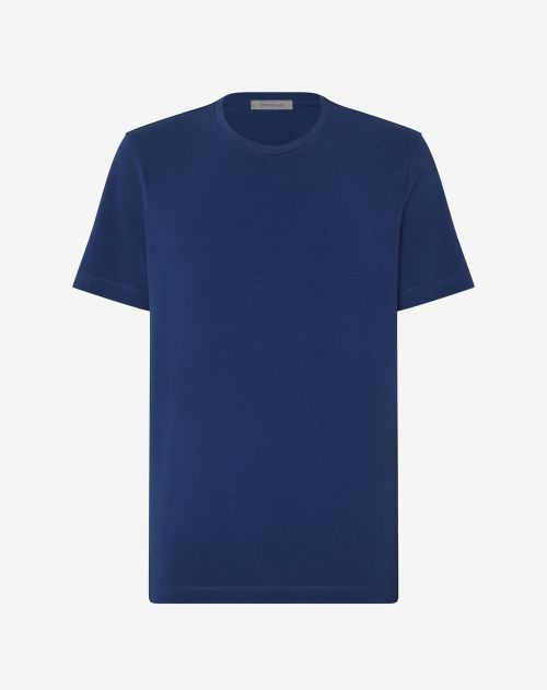 T-shirt ras-du-cou bleu clair jersey stretch