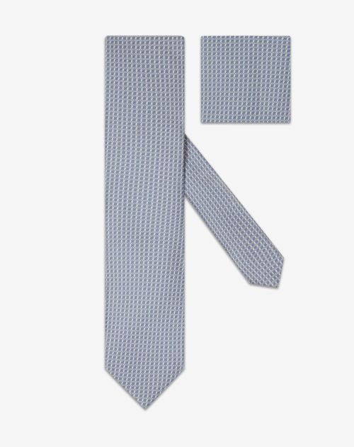 Light blue pure silk tie